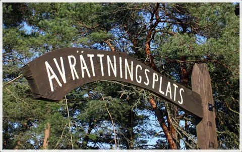 Avrättningsplatser, foto Bernt Enderborg