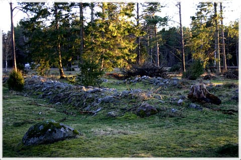 En kämpgrav vid Tuna i Viklau på Gotland