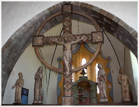 Ringkorset, triumfkrucifixet i Harma kyrka på Gotland