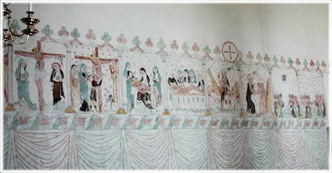 Passionsfris, Hamra medeltida kyrka, Gotland