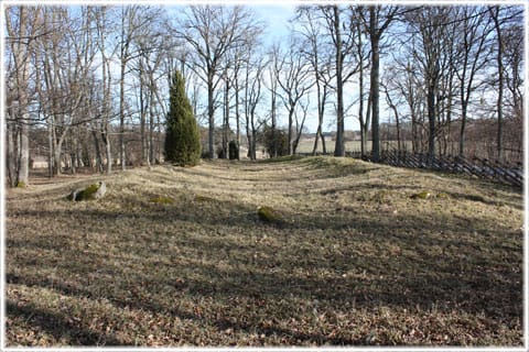 Kämpgrav, husgrund, järnålder, stavgard