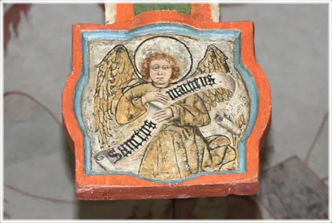 Evangelisterna på krucifixen, foto Bernt Enderborg