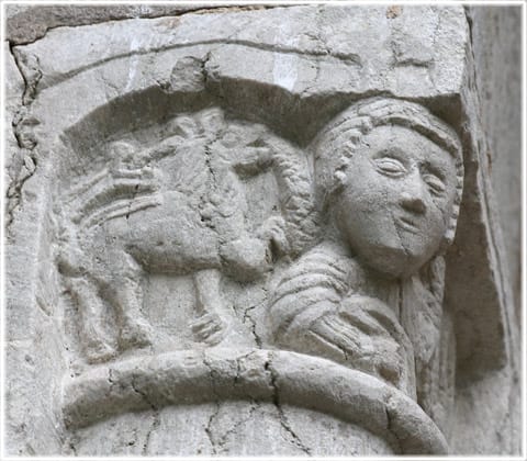 Daniel och ett lejon, Ala kyrka på Gotland