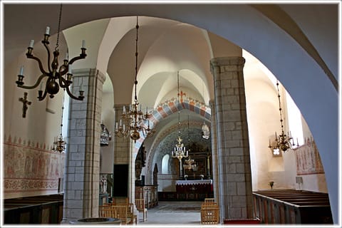 Levide kyrka, interiörbild