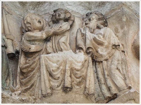 Reliefer på Martebo kyrka, skulptur