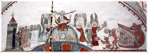 Domedagsmålning i Mästerby kyrka