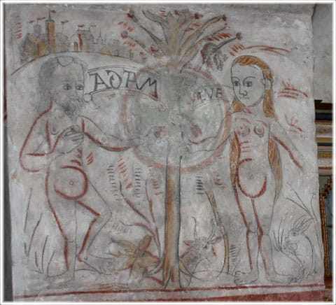 Adam och Eva i paradiset, Mästerby kyrka