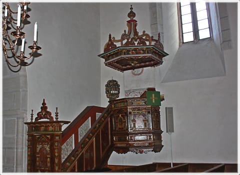 Predikstol 1703, När kyrka