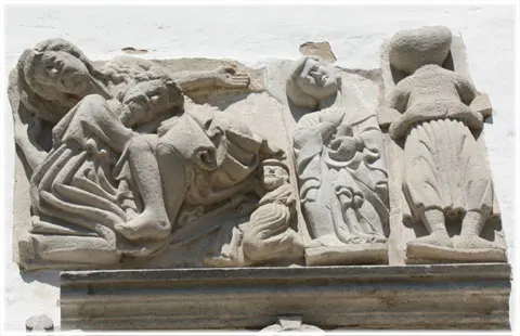 Stenmästare, medeltida skulptur, foto Bernt Enderborg