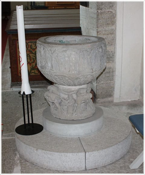 Dopfunt, Sjonhem kyrka