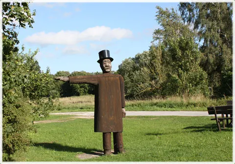 Jätten Edman i Burs - en stor kille, foto Bernt Enderborg