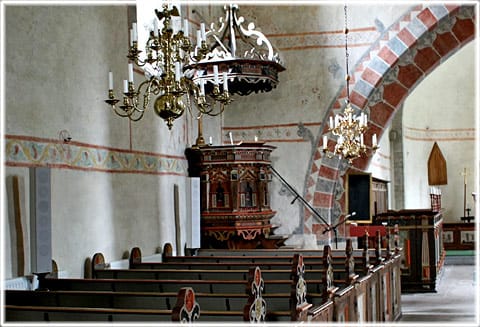 Stenkyrka kyrka, predikstol 1600-tal