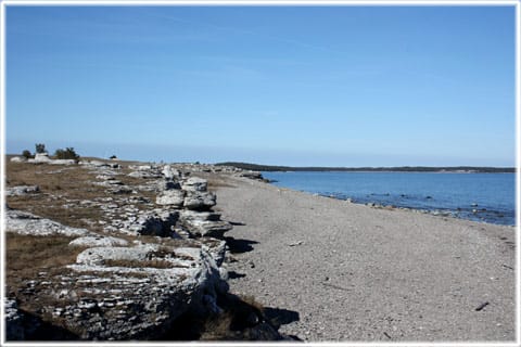 Stenstrand på Asunden