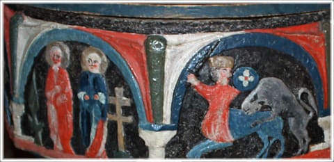Kejsar Konstantin i Träkumla kyrka