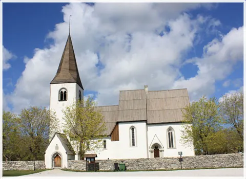 Vallstena kyrka, foto Bernt Enderborg