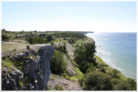 Södra hällarna i Visby, foto Bernt Enderborg