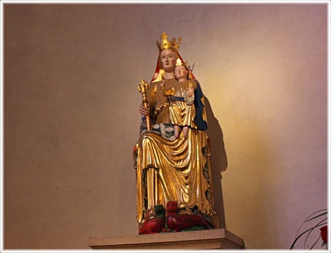 Träskulptur, skulptur, Visby domkyrka, St:a Maria