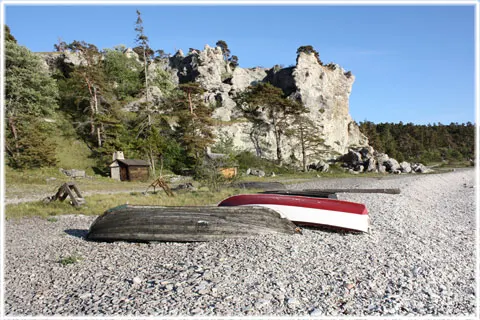 Sigsarvestrand fiskeläge, foto Bernt Enderborg
