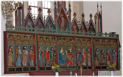 Altartavlan i Lau kyrka, foto Bernt Enderborg