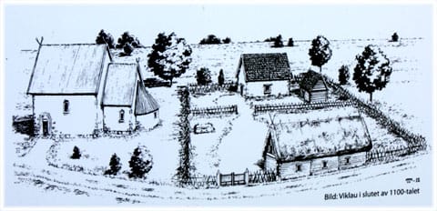 Medeltida prästgård i Viklau