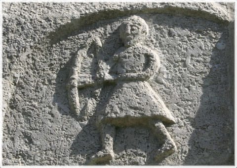 Pilbågsskytt från Väte kyrka