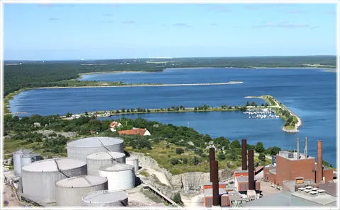 Slite Lännahamnen, foto Bernt Enderborg