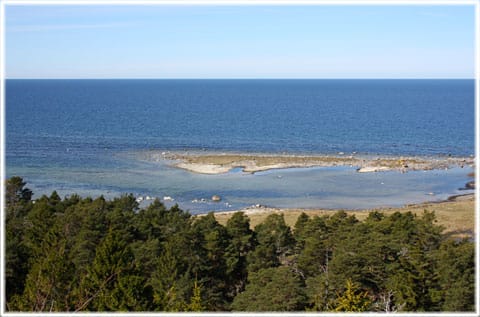 Utsikt mot havet vid Bygdeborg