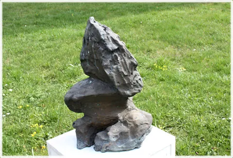 Asger Jorns gravplats, foto Bernt Enderborg