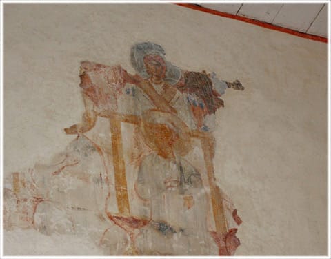 Fragment av rysk-bysantinska målningar i Källunge kyrka