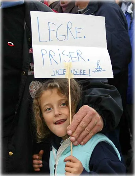 Gotland demonstrerade mot höjda färjepriser , foto Bernt Enderborg
