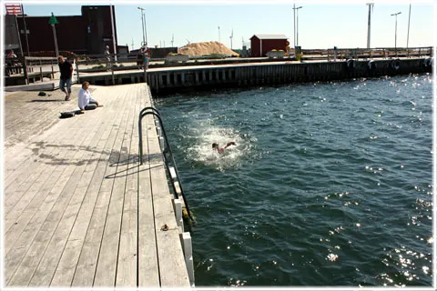 Klintehamn hamnbad, foto Bernt Enderborg
