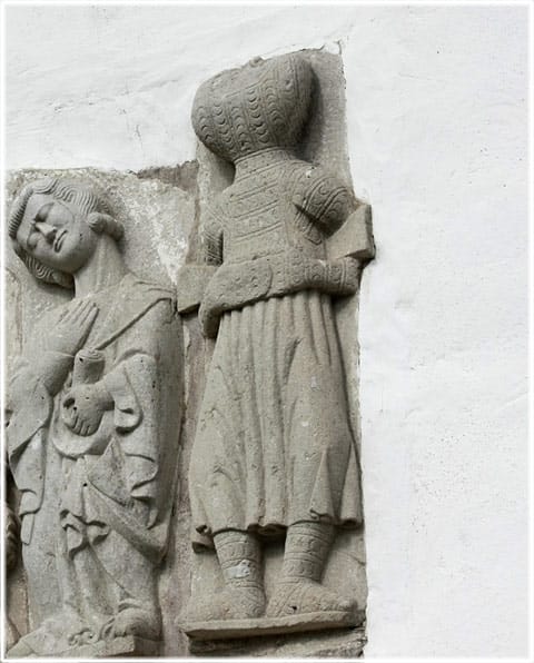 En soldat på Stånga kyrka