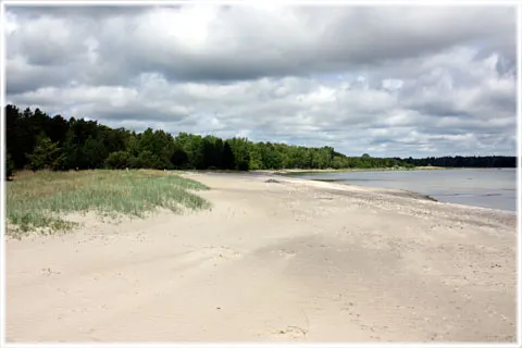 Gothems strandbad, Vitviken, foto Bernt Enderborg