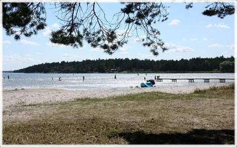 Hideviken - badstrand, badplats, foto Bernt Enderborg