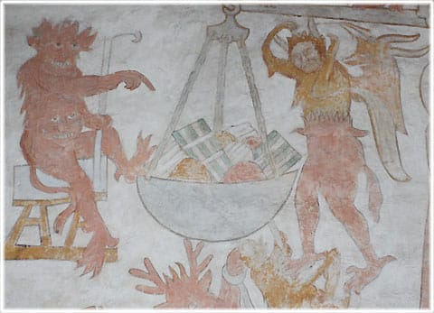 Kejsar Henriks själavägning i Vamlingbo kyrka