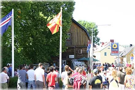 Modevisning i Klintehamn 12/7-2006 , foto Bernt Enderborg