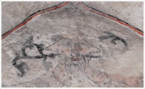 Målning i Vamlingbo kyrka