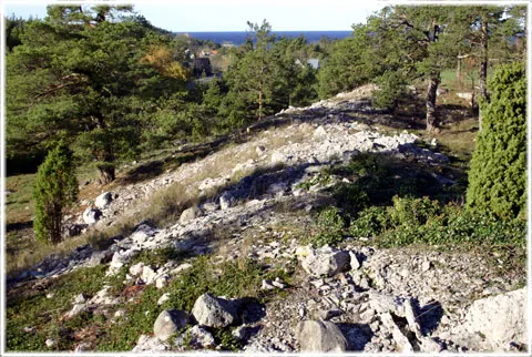 Lickershamn fornborg, foto Bernt Enderborg