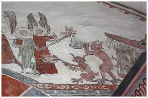 Själavägning i Mästerby kyrka på Gotland