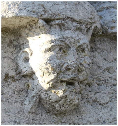 Skulptur på Visby domkyrka