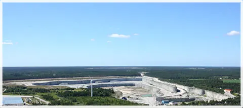 Cementas kalkbrott i Slite, foto Bernt Enderborg