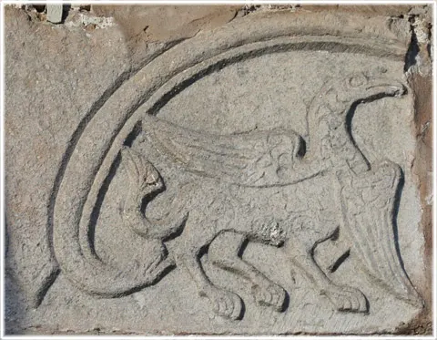Gripar i kyrkokonsten på Gotland, foto Bernt Enderborg