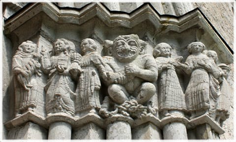 Egypticus fris på Gammelgarn kyrka