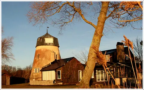 En kvarn i Västergarn, foto Bernt Enderborg