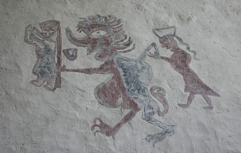 Målningar i Vall kyrka på Gotland