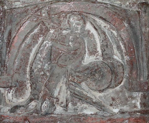 Aspisryttaren i Sanda kyrka