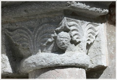Människohuvud, Buttle kyrka, Gotland