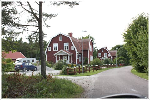 Röda längar i Valleviken i Rute